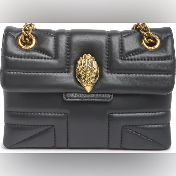 Kurt Geiger Black Leather Mini Kensington Crossbody Bag - Picture 4 of 6